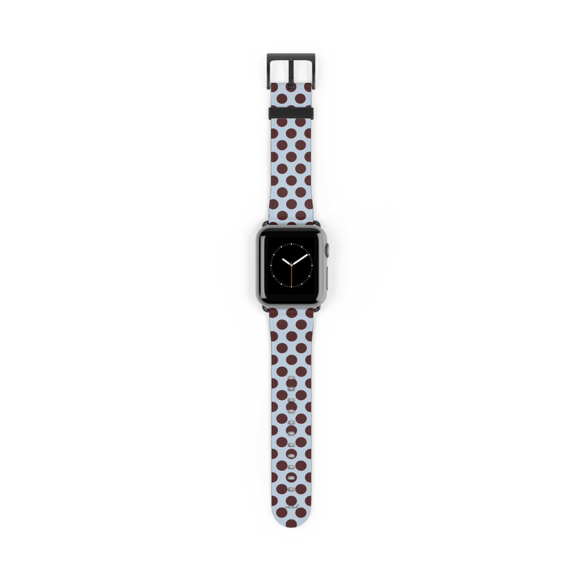 Blue & Cherry Polka Dot Smartwatch Strap by etchd
