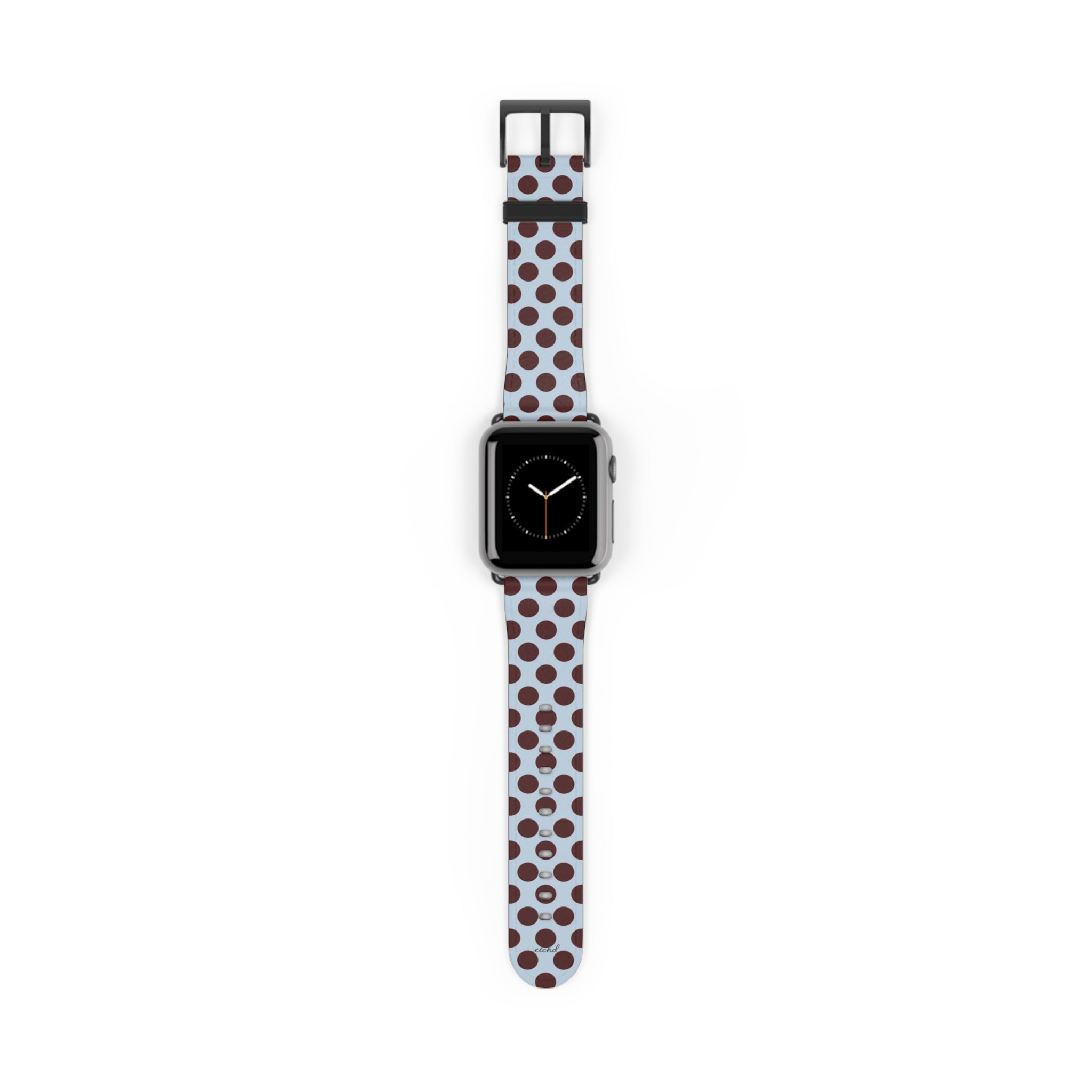 Blue & Cherry Polka Dot Smartwatch Strap by etchd