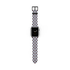 Blue & Cherry Polka Dot Smartwatch Strap by etchd