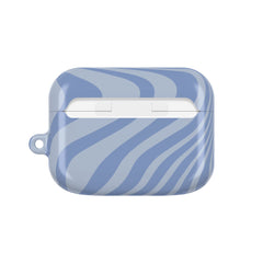 Blue Curved Lines AirPod Case by etchd, view 7