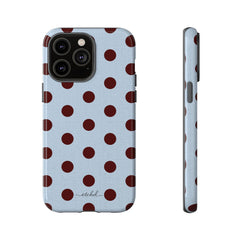 Blue & Cherry Polka Dot Phone Case by etchd, view 8