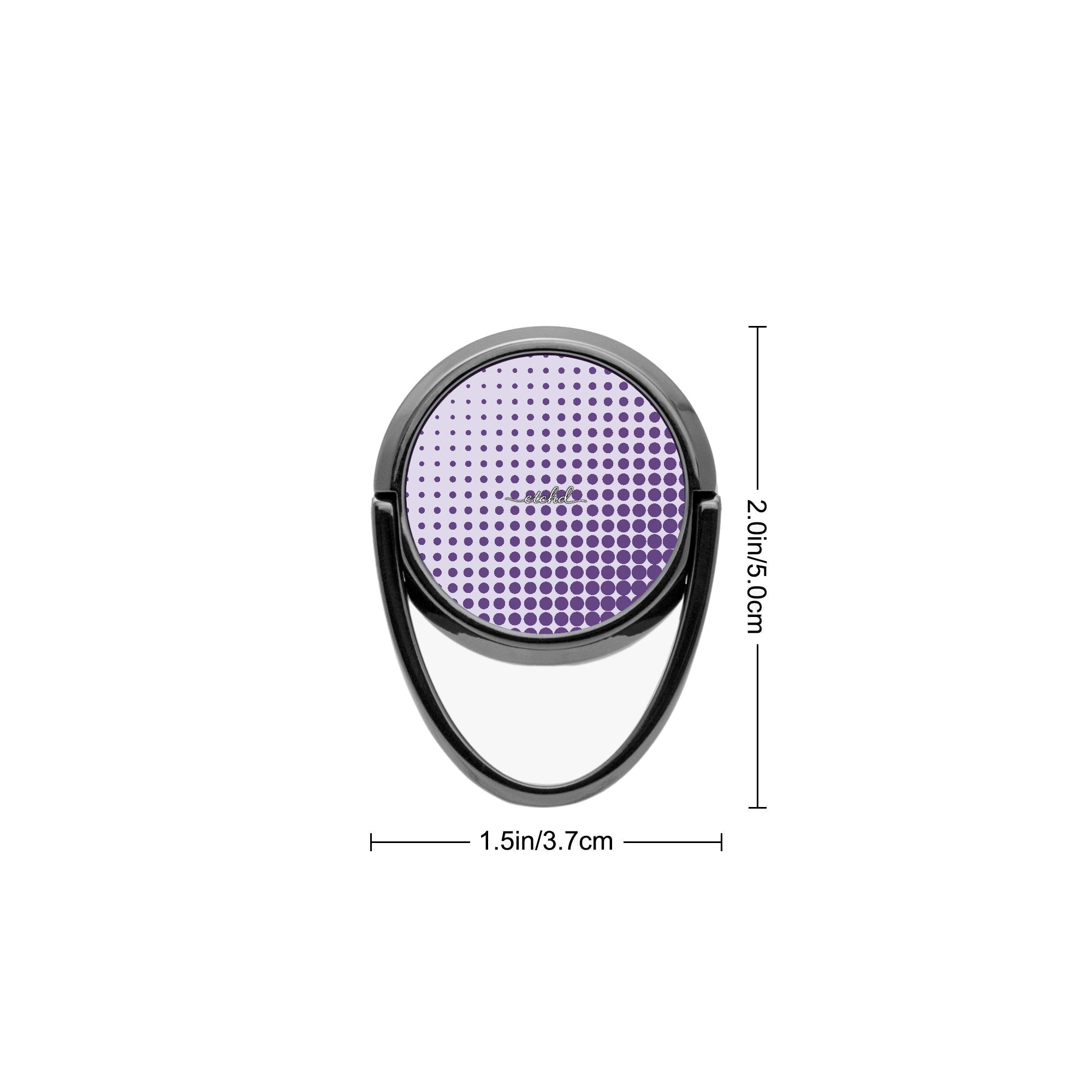 Grape Halftone Phone Ring Holder by etchd, view 3