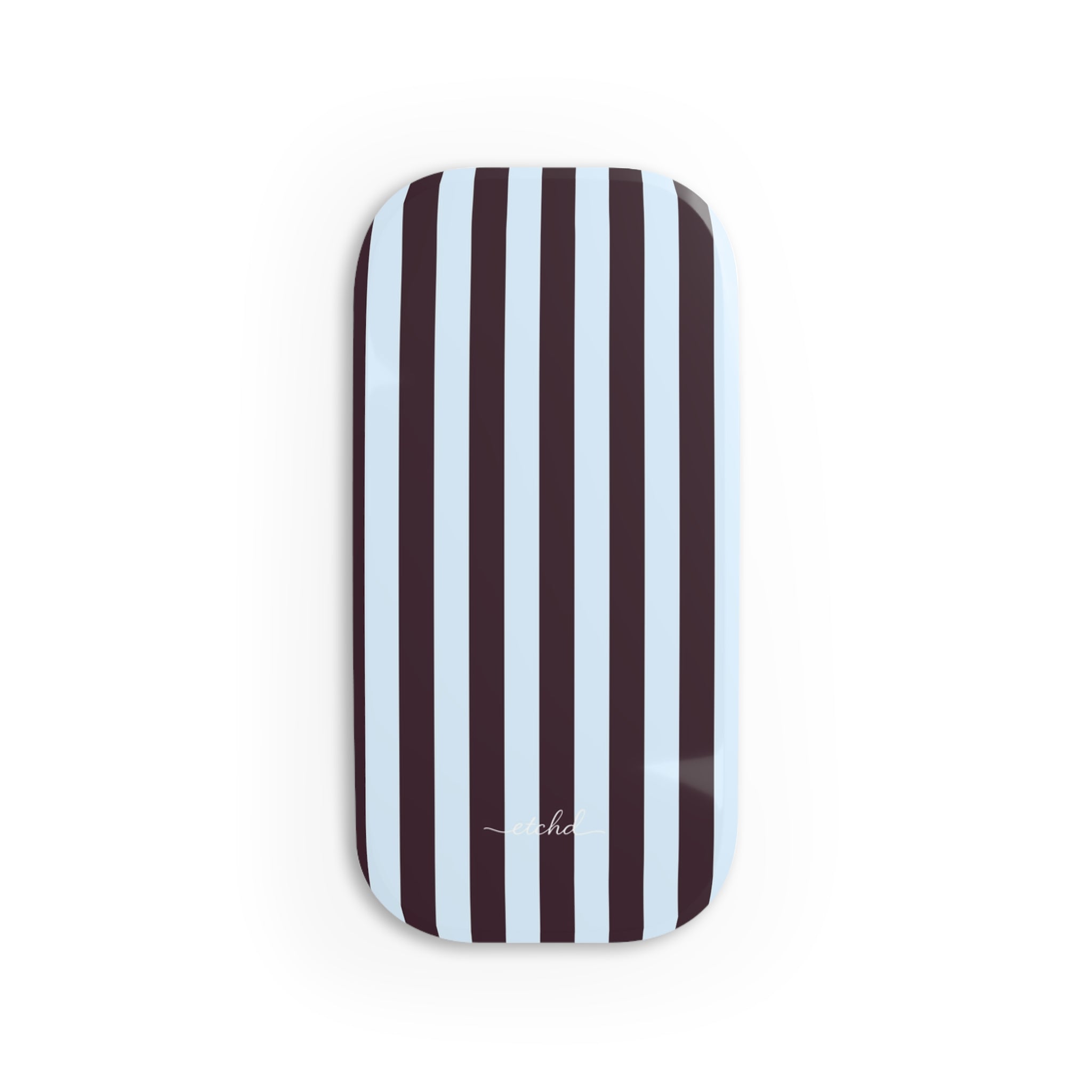 Plum And Blue Click-On Phone Grip by etchd