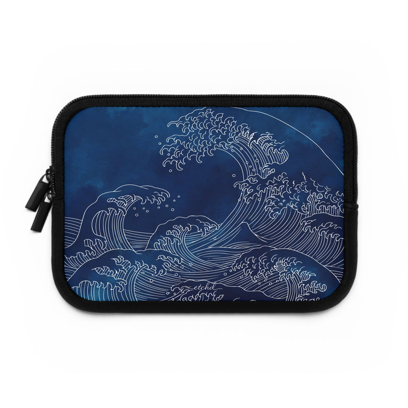 Ocean Wave Laptop Sleeve by etchd, view 2