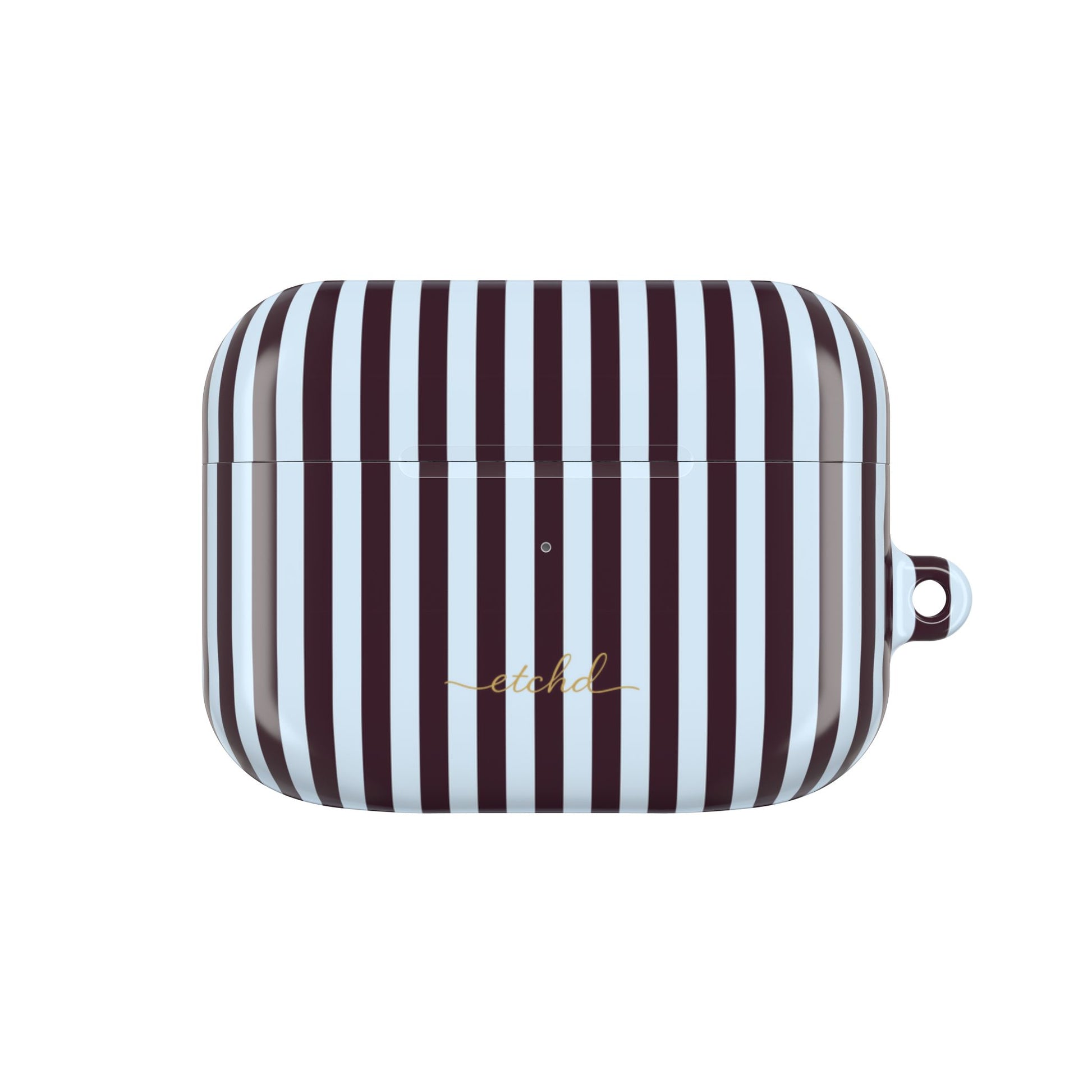 Plum & Blue Striped AirPod Case by etchd