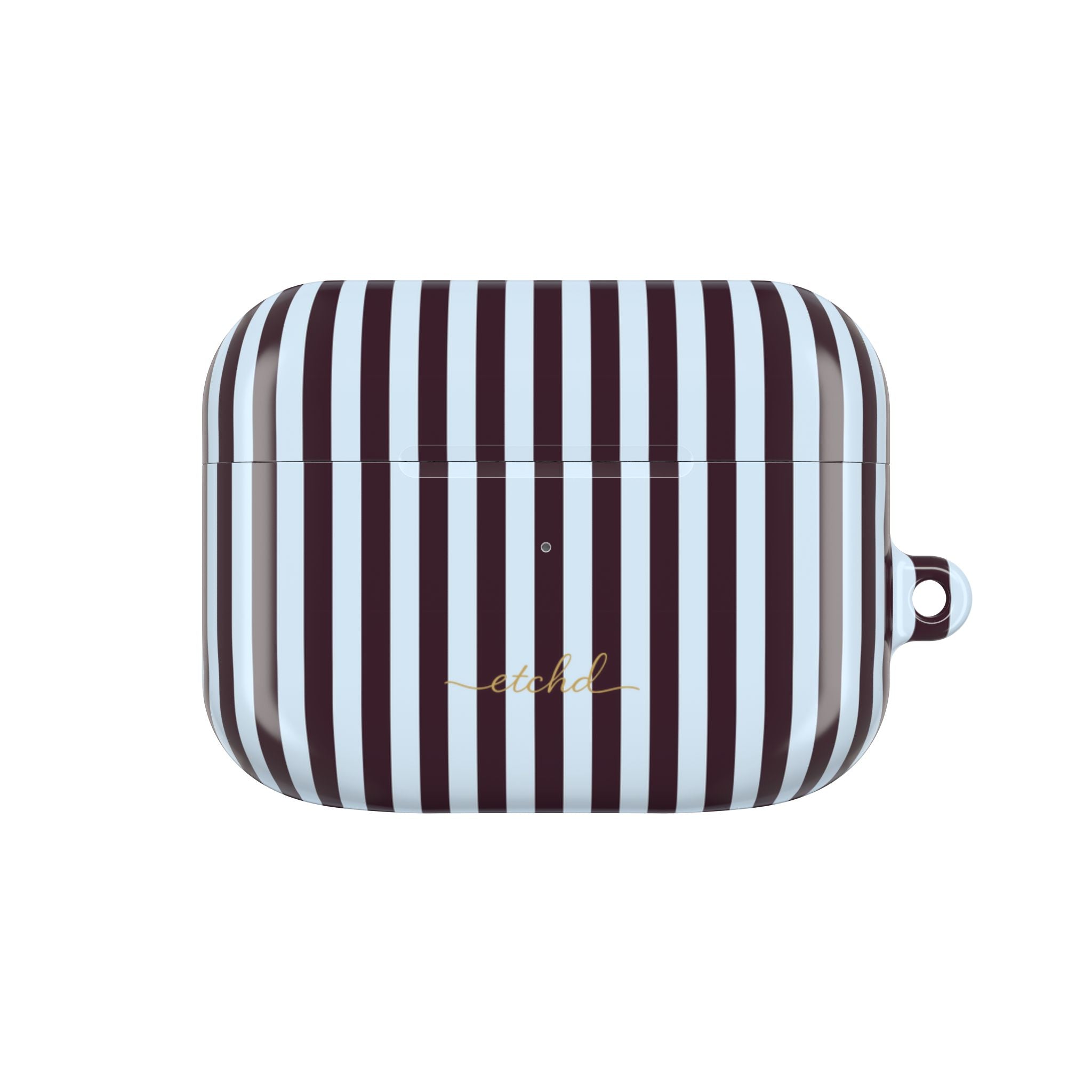 Plum & Blue Striped AirPod Case by etchd