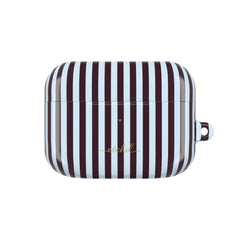 Plum & Blue Striped AirPod Case by etchd