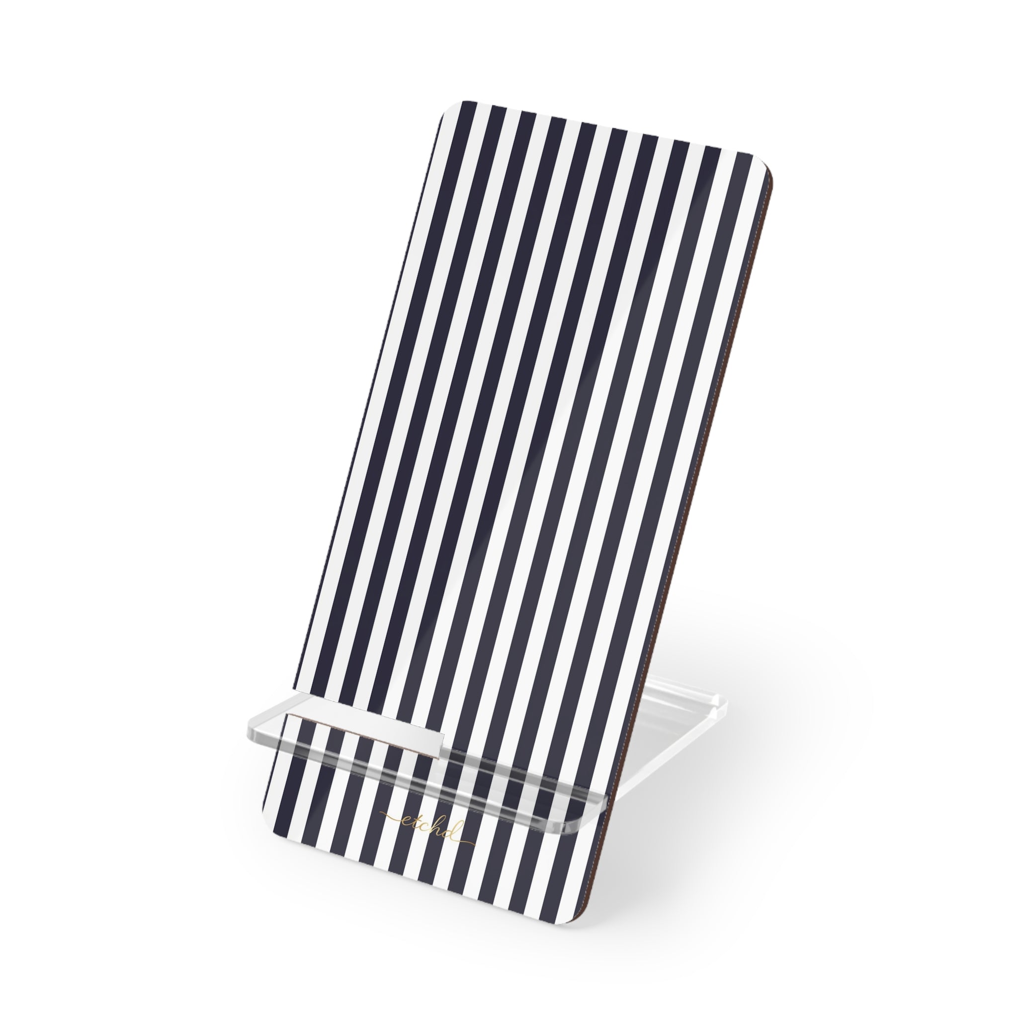Navy And White Phone Stand by etchd