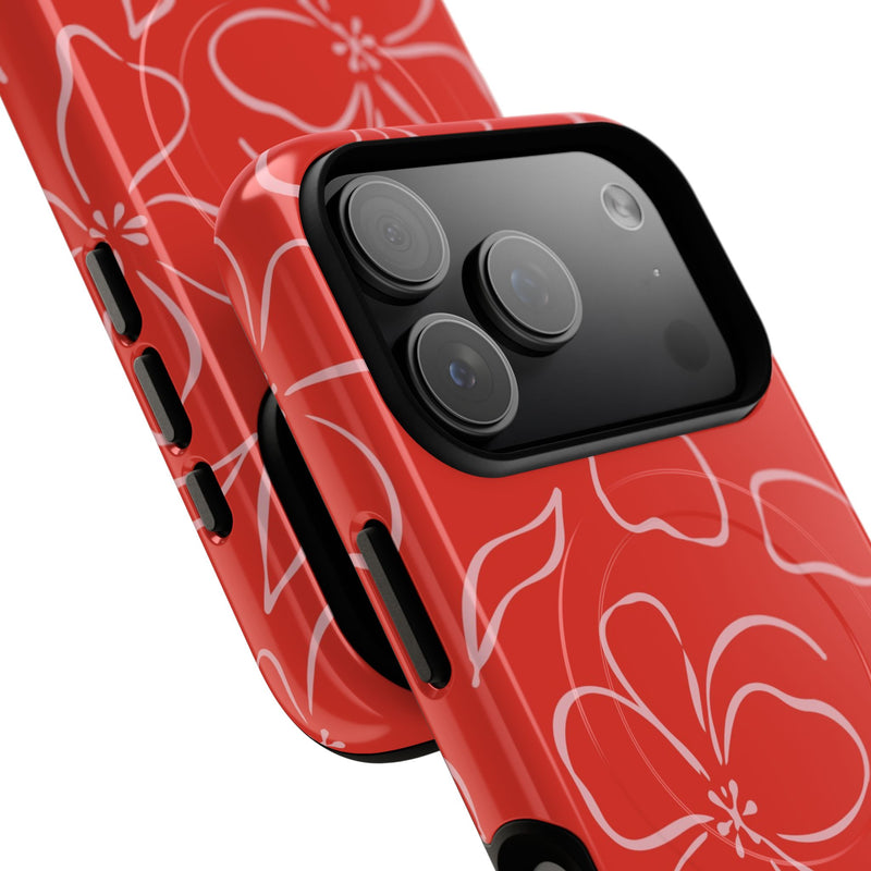 Poppy & Blush Floral Magnetic Phone Case by etchd, view 99