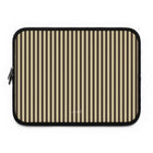 Butter & Brown Striped Laptop Sleeve