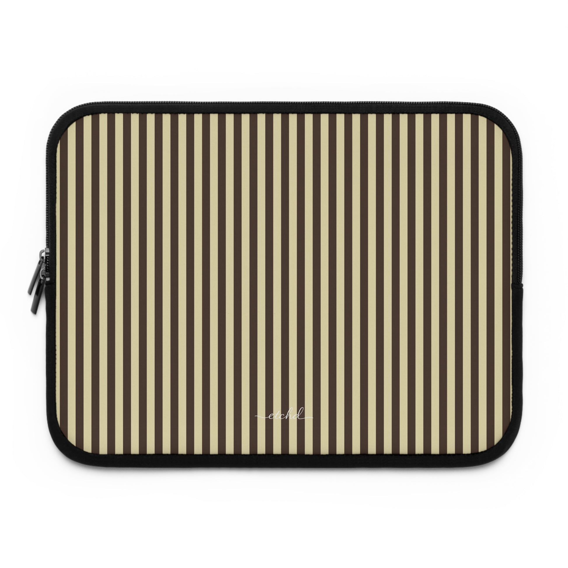 Butter Yellow And Brown Laptop Sleeve-1
