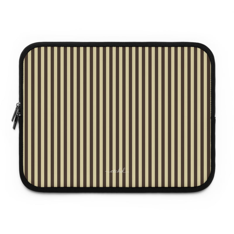 Butter Yellow And Brown Laptop Sleeve-zoom-