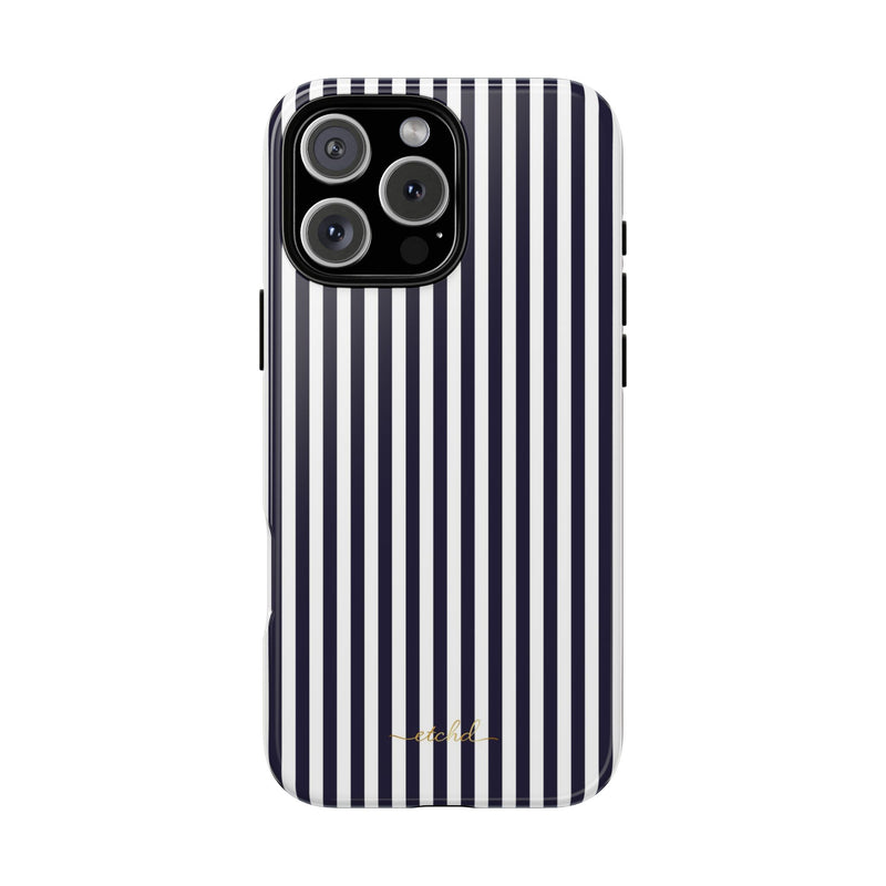 Navy And White Phone Case by etchd