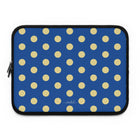 Butter & Cobalt Polka Dot Laptop Sleeve