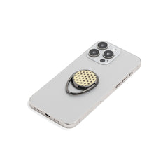 Butter Yellow And Brown Polka Dot Phone Ring Holder by etchd, view 6