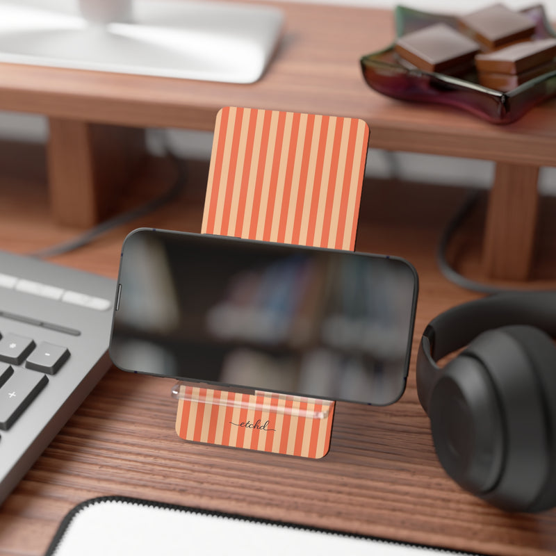 Coral And Peach Phone Stand by etchd, view 4