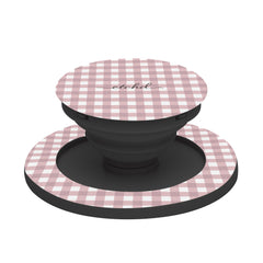 Pink Gingham Phone Grip And Stand by etchd, view 6