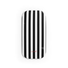 Black & White Striped Agarre clipsable para móvil de etchd