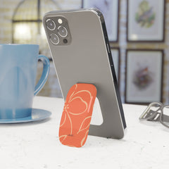 Coral & Peach Floral Anello clip per telefono di etchd, vista 3