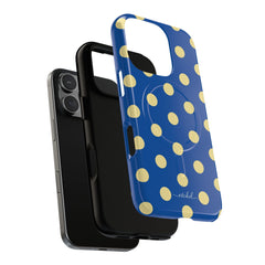 Butter And Cobalt Polka Dot Magnetic Phone Case by etchd, view 24