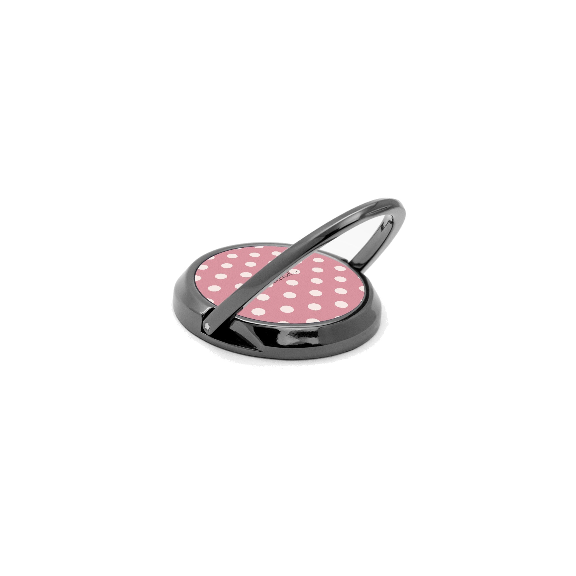 Cream & Blush Polka Dot Phone Ring Holder by etchd, view 5