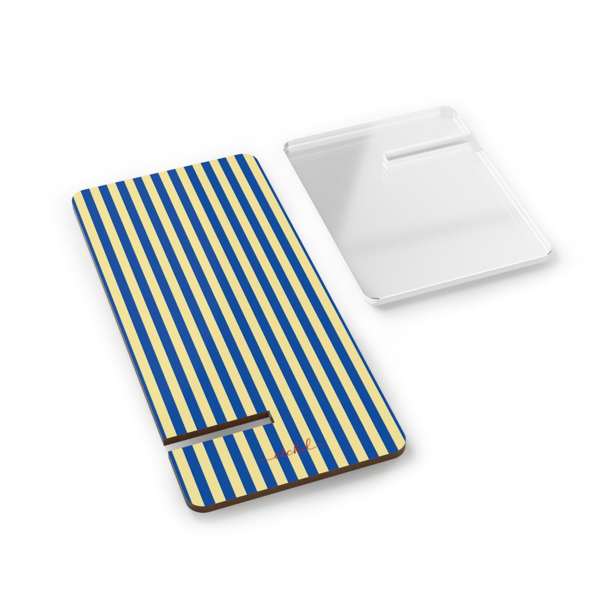 Cobalt & Butter Striped Soporte para móvil de etchd, vista 2