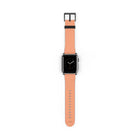 Coral & Peach Striped Smartwatch Strap