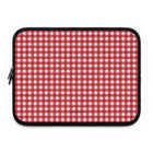 Classic Red & White Gingham Custodia per laptop