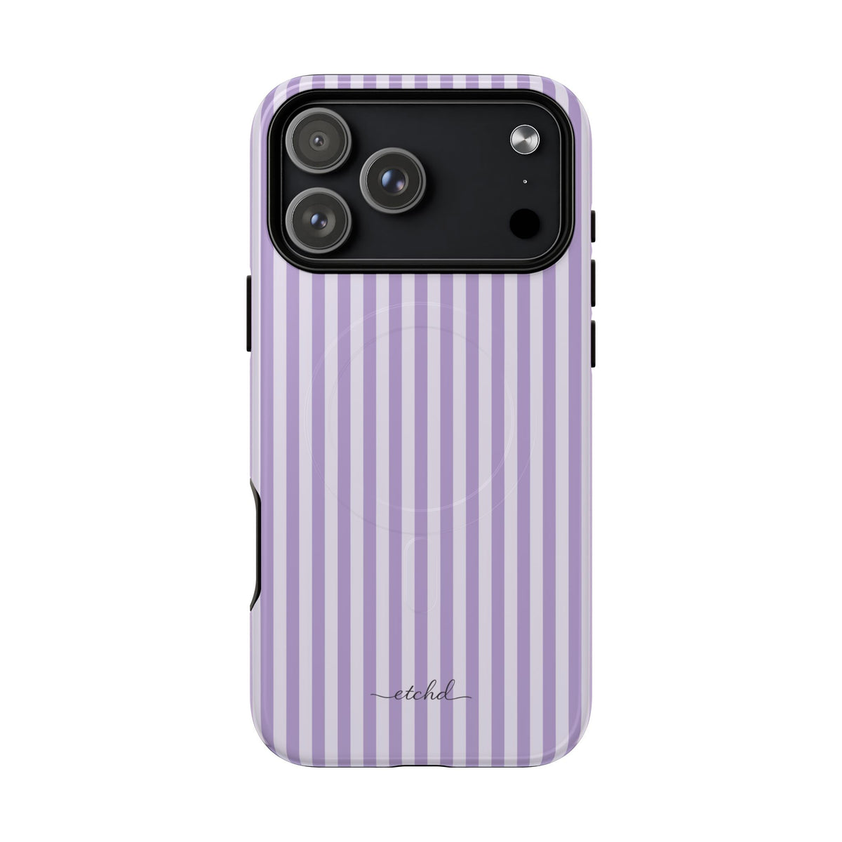 Lilac & Cream Striped Magnetic Phone Case by etchd, view 31