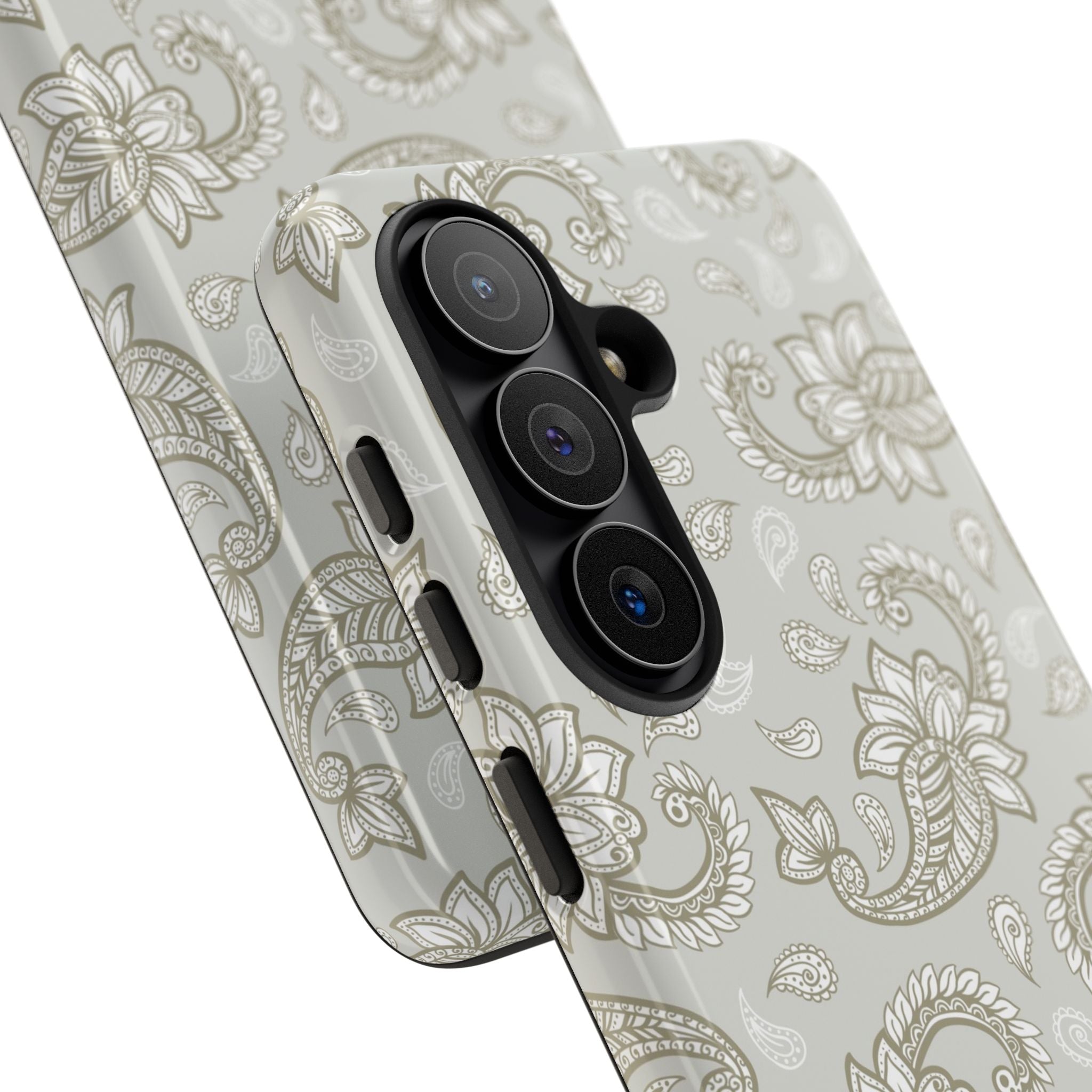 Beige Paisley Phone Case by etchd, view 209