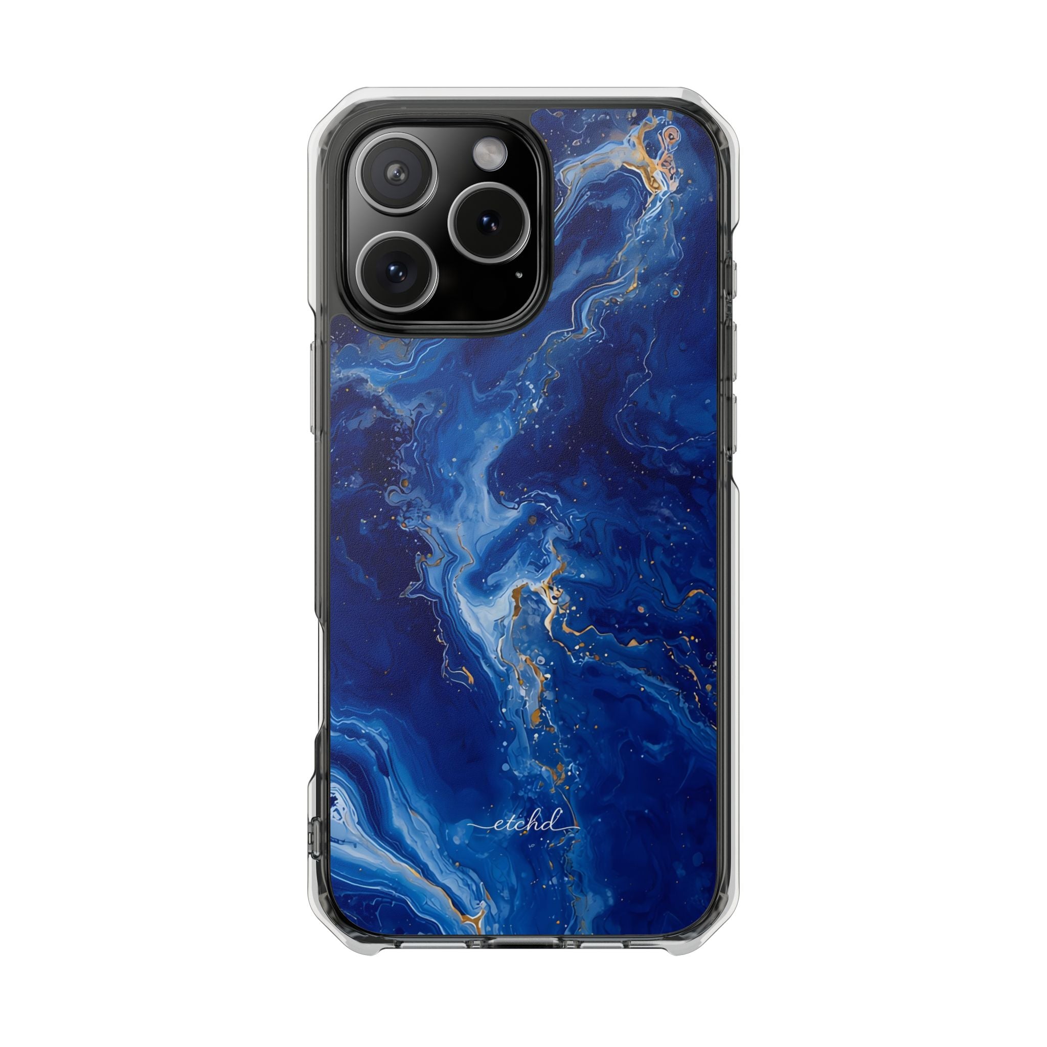 Sapphire Clear Magnetic Phone Case by etchd