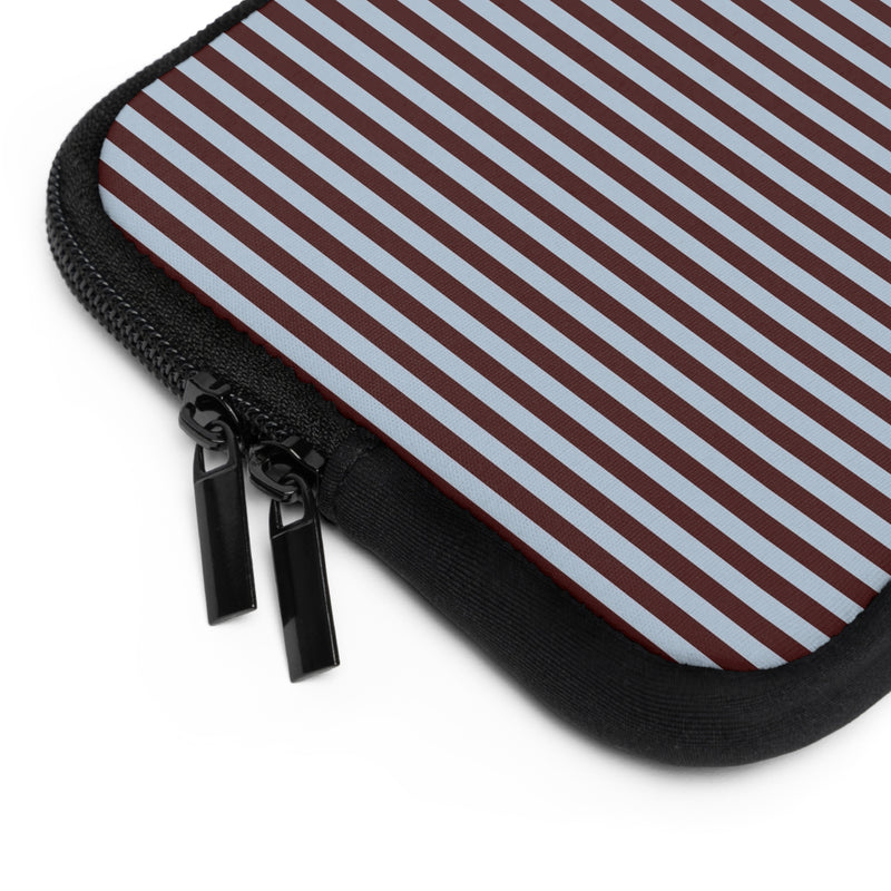 Blue & Cherry Striped Laptop Sleeve by etchd, view 12