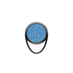 Cerulean & White Floral Phone Ring Holder by etchd, view 4
