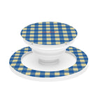 Butter & Cobalt Gingham Agarre y soporte para móvil