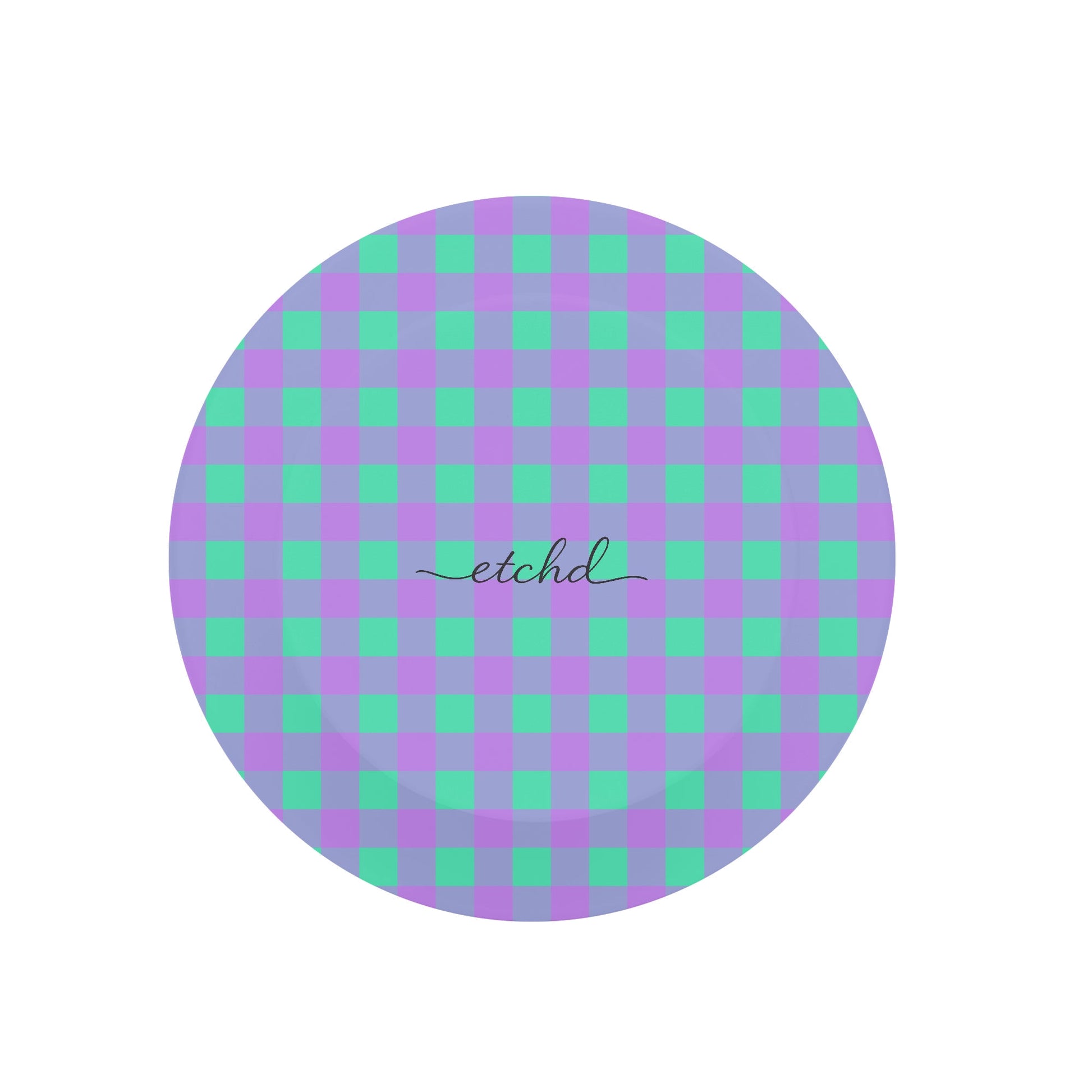 Hypermint & Lilac Gingham Anello e supporto per telefono di etchd, vista 2