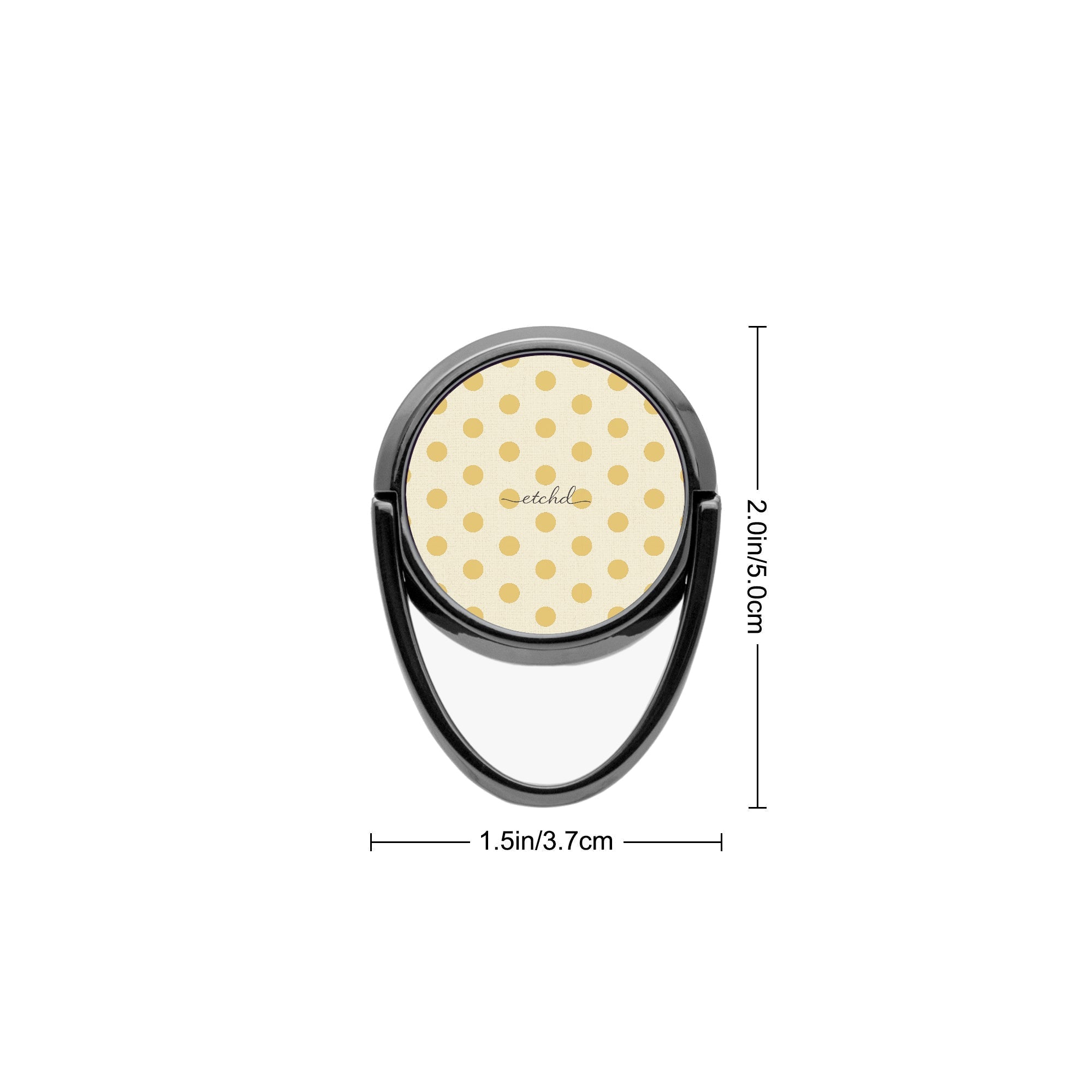 Butter Polka Dot Phone Ring Holder by etchd, view 3