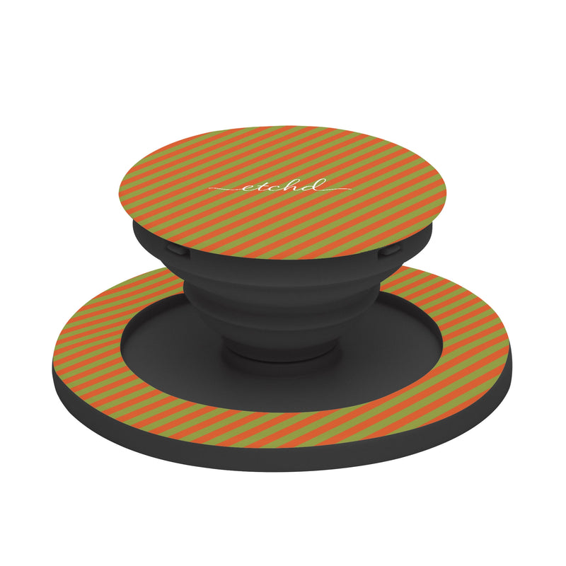 Persimmon And Wasabi Diagonal Support et Anneau Téléphone-zoom-