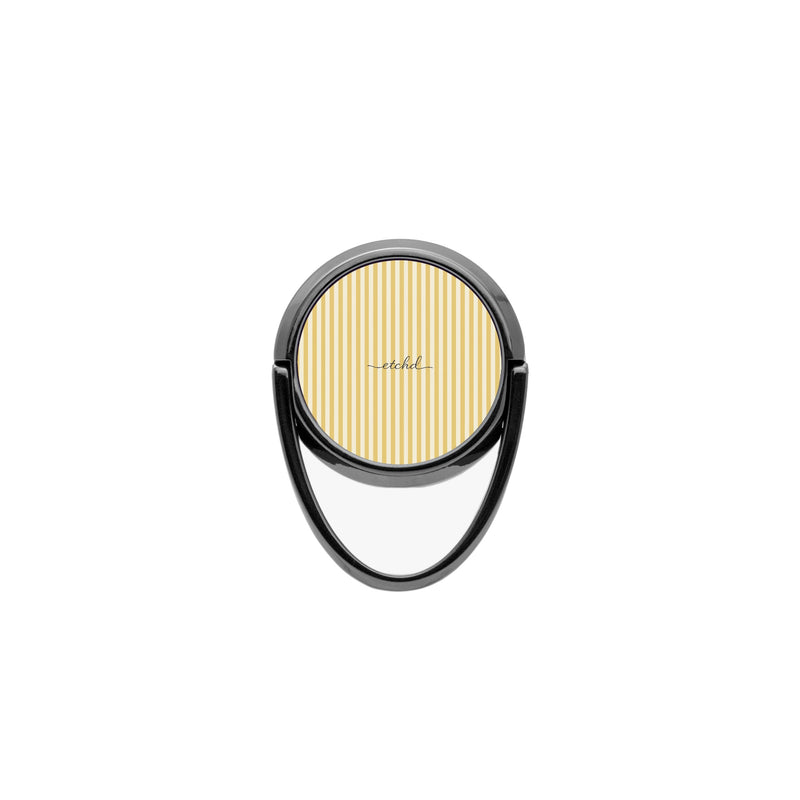 Butter & Cream Striped Phone Ring Holder-zoom-