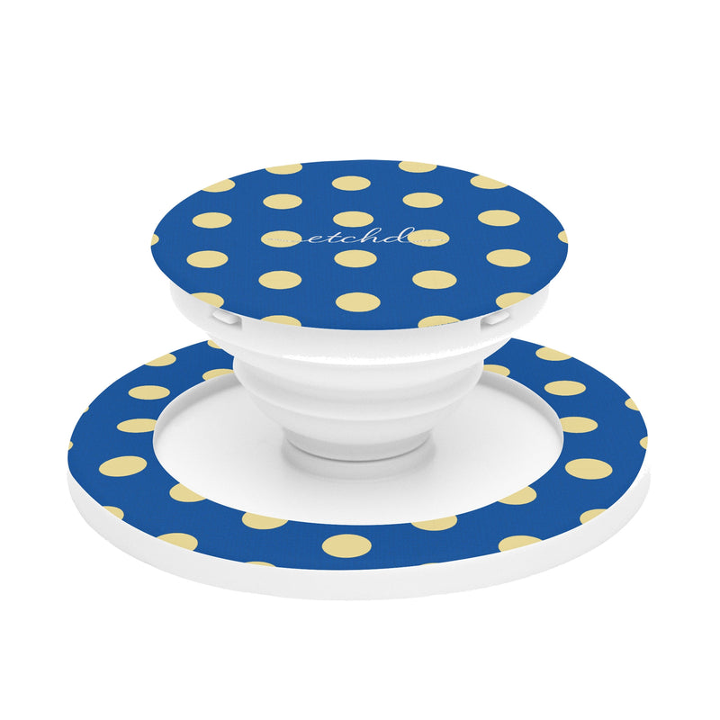 Butter And Cobalt Polka Dot Handy-Halterung und Ständer-zoom-