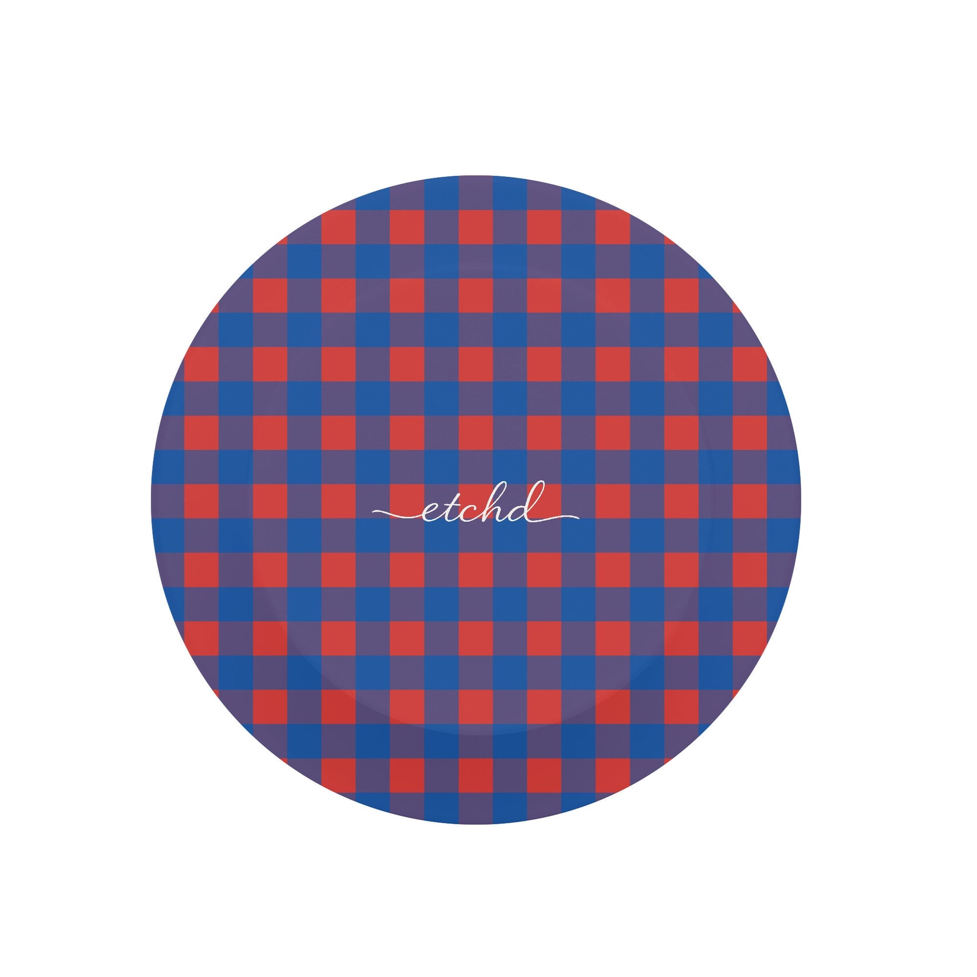 Cobalt & Poppy Gingham Anello e supporto per telefono di etchd, vista 2