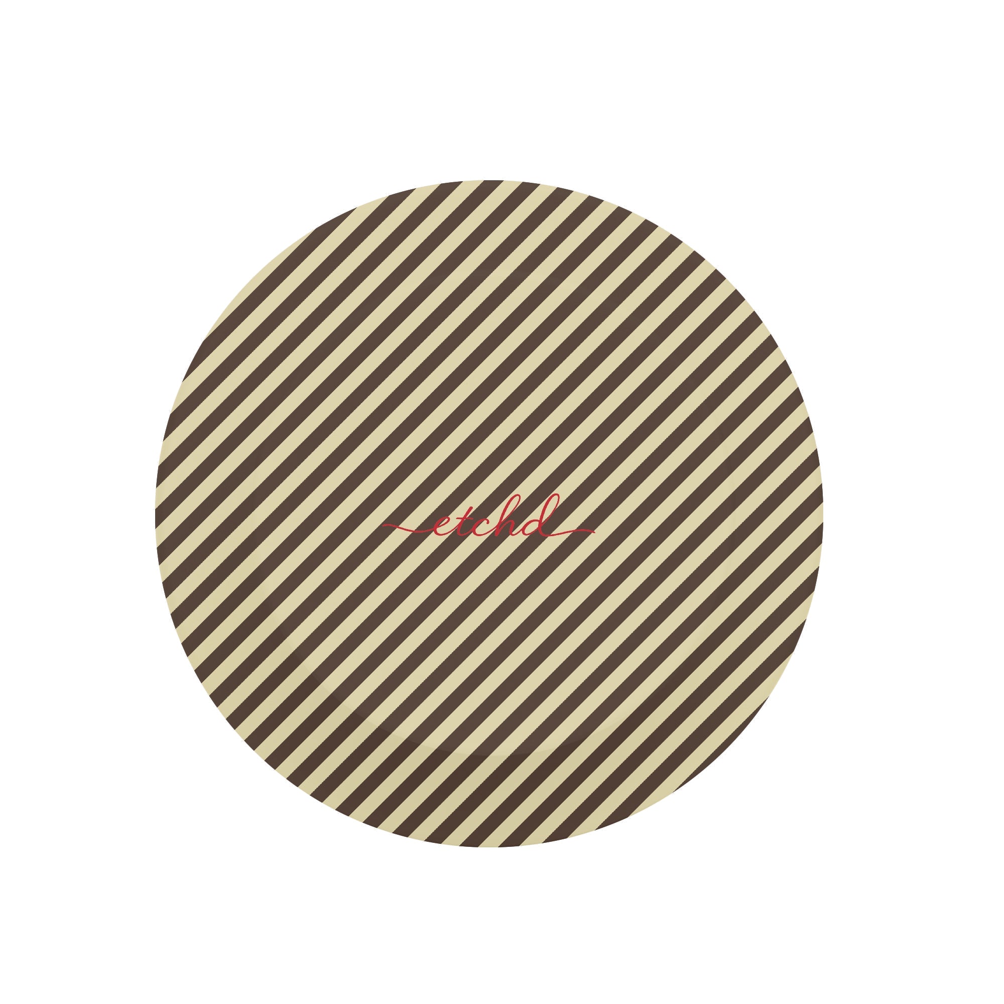 Butter Yellow And Brown Striped Diagonal Phone Grip And Stand by etchd, view 3