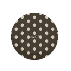 Cream & Brown Polka Dot Phone Grip And Stand by etchd, view 2