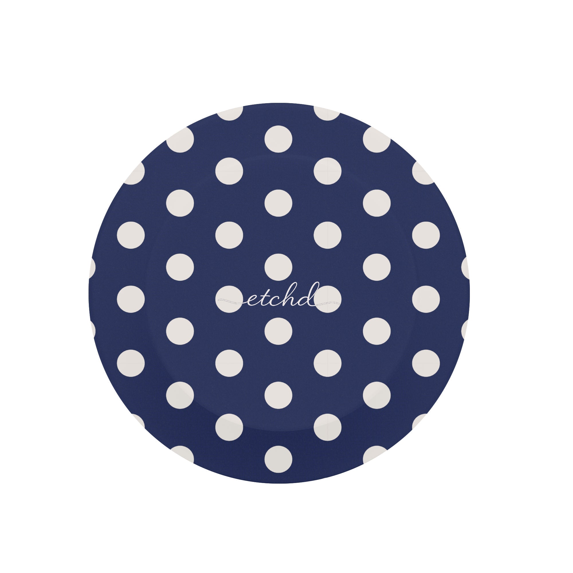 Cream & Navy Polka Dot Phone Grip And Stand by etchd, view 2