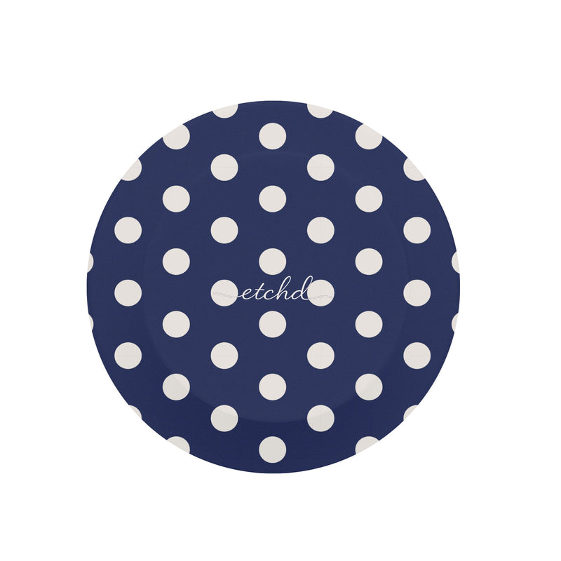 Cream & Navy Polka Dot Phone Grip And Stand-zoom-
