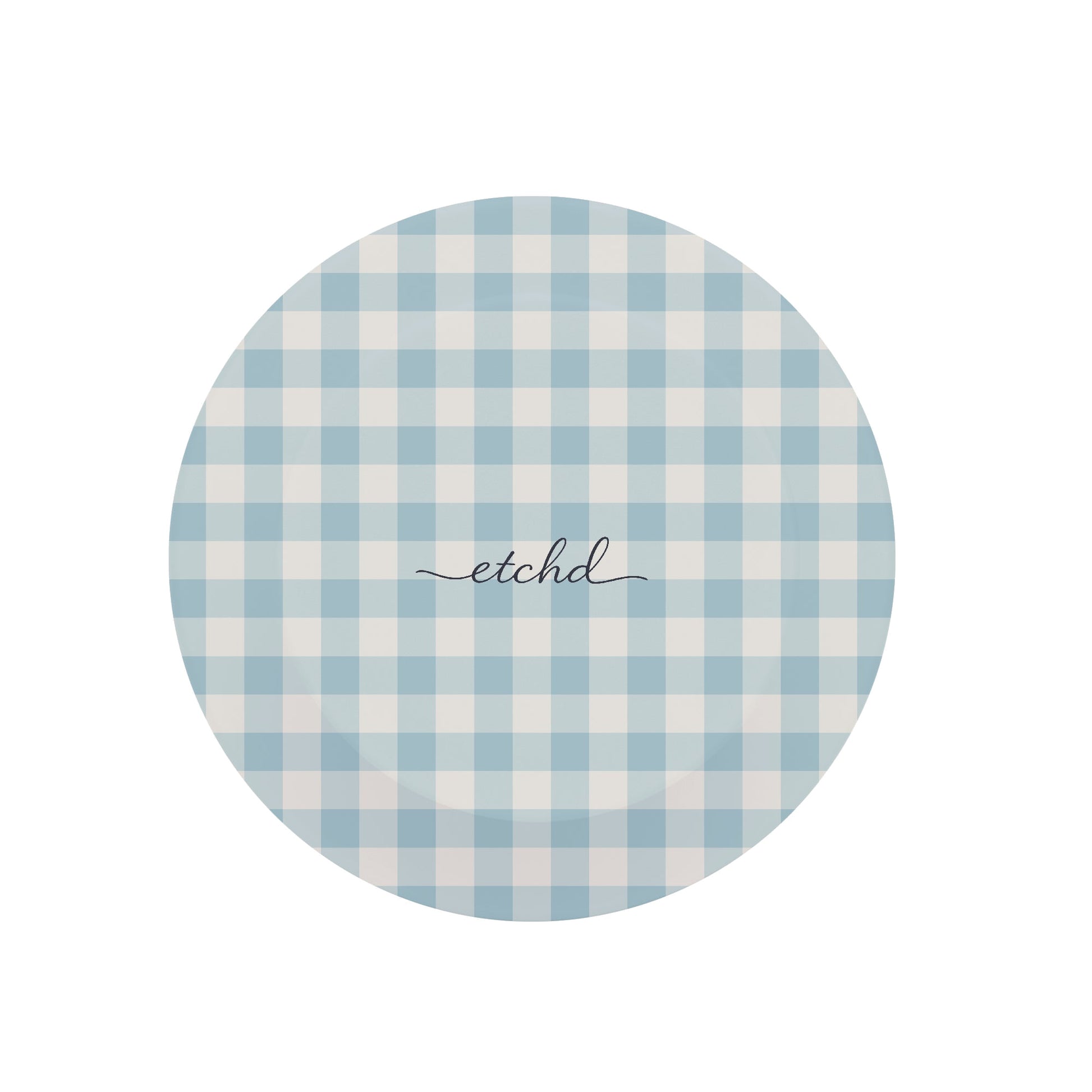 Cornflower & White Gingham Phone Grip And Stand by etchd, view 3