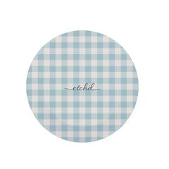 Cornflower & White Gingham Phone Grip And Stand by etchd, view 3