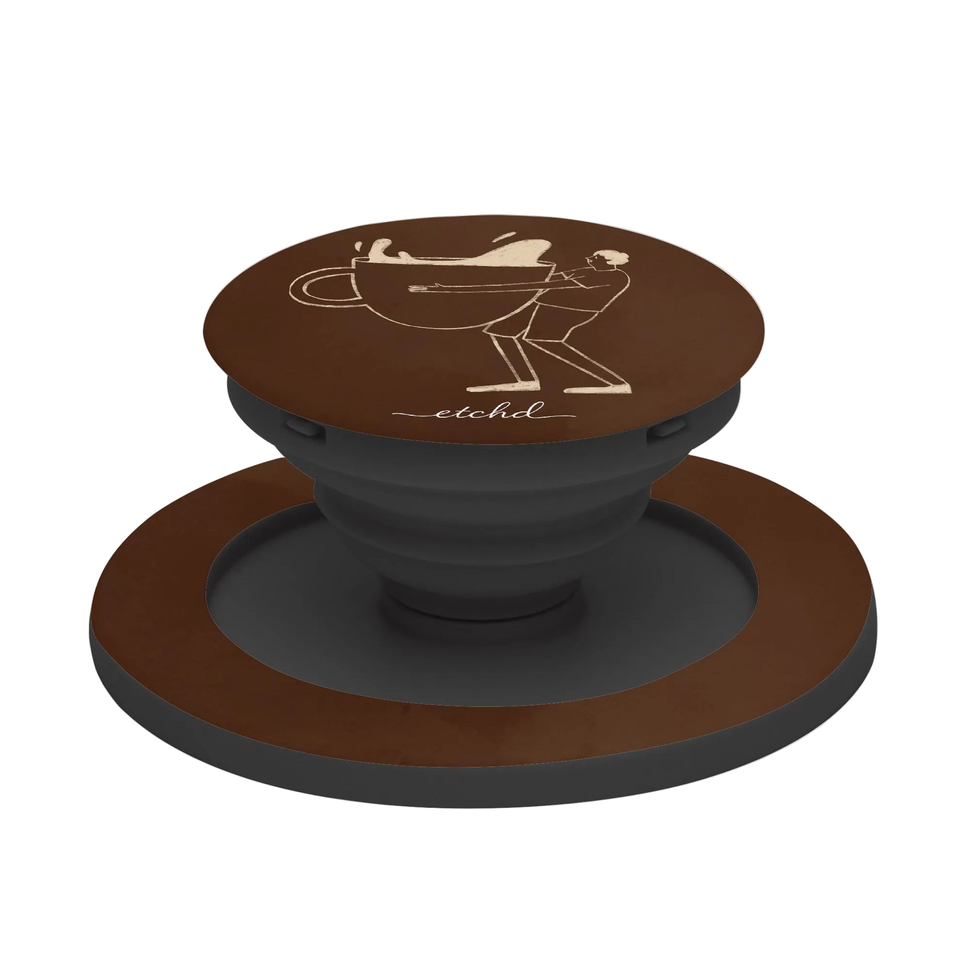Gentlemen Espresso Phone Grip And Stand by etchd, view 6