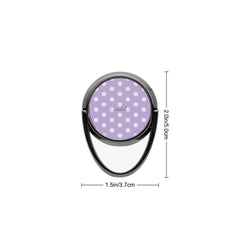 Cream & Lilac Polka Dot Phone Ring Holder by etchd, view 3