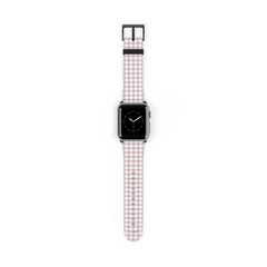 Pink Gingham Smartwatch Strap by etchd