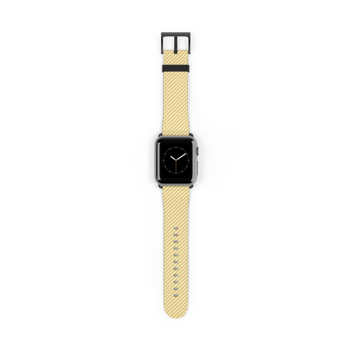 Butter & Cream Striped Diagonal Correa para smartwatch de etchd